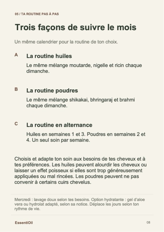 Page du guide : trois façons de suivre le mois