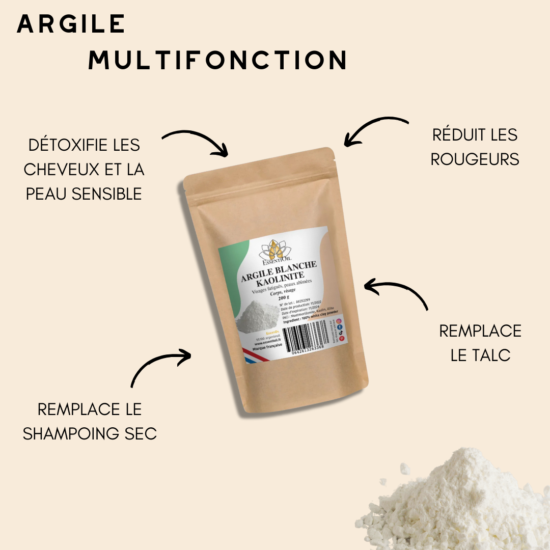Bienfaits argile blanche