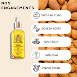 Bébé massage huile amande douce naturelle