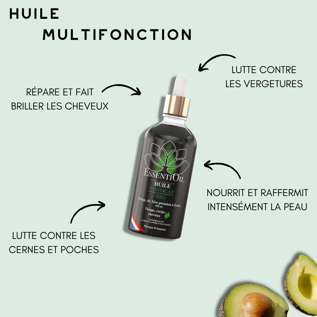 Bienfaits huile avocat bio