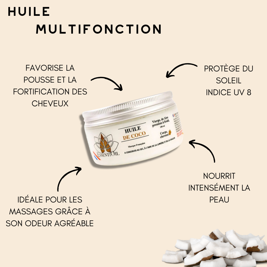 Bienfaits huile de coco 