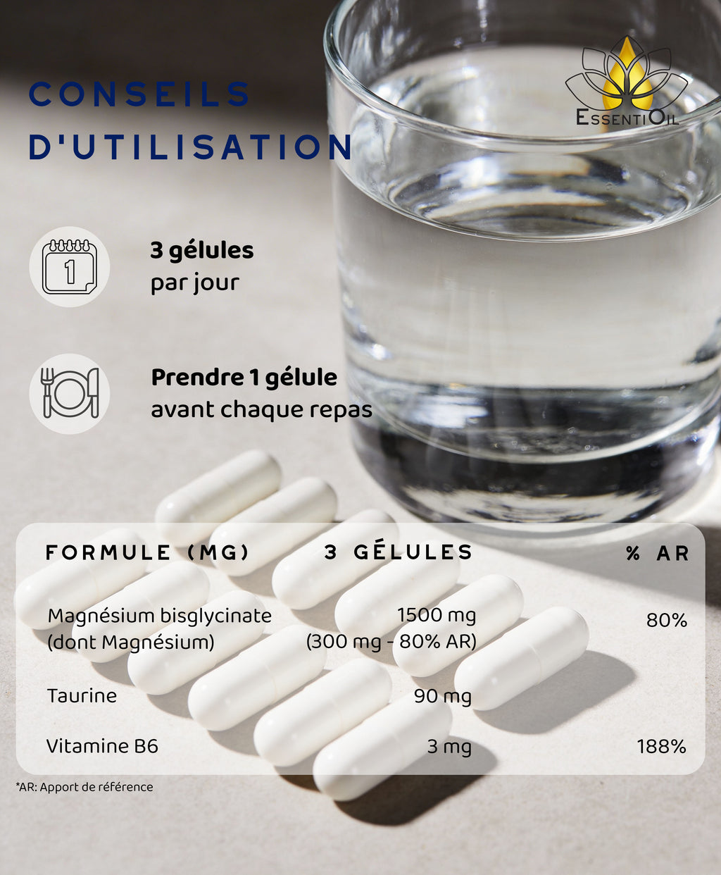 Magnésium Bisglycinate + Vitamine B6