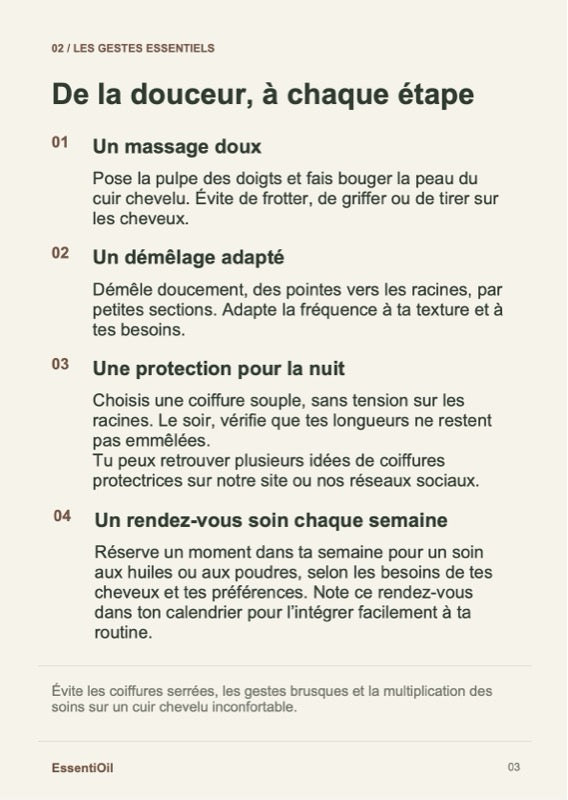 Page du guide : les gestes essentiels